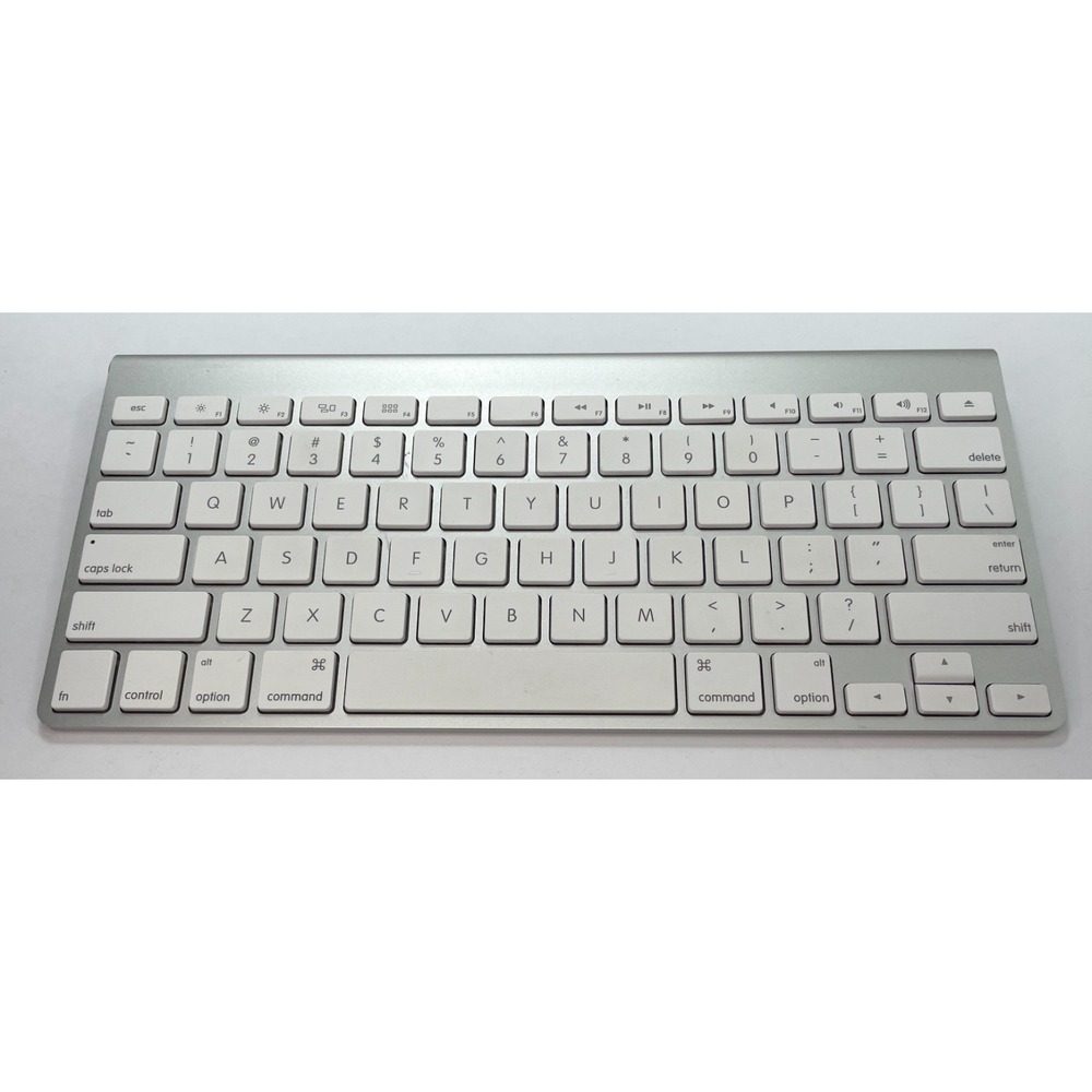 Apple Wireless Keyboard A1314 Slim Bluetooth Aluminum Silver Mac MC184LL/A Works